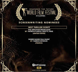Best thriller script nominees poster with laurel
